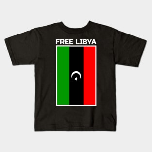 Free Libya Kids T-Shirt